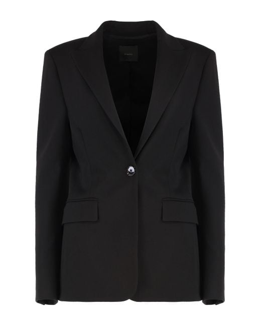 Pinko Black New Signum Single-Breasted One Button Jacket