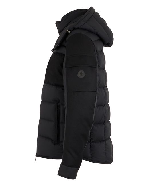 Moncler Black Short Barbustel Jacket With Hood for men