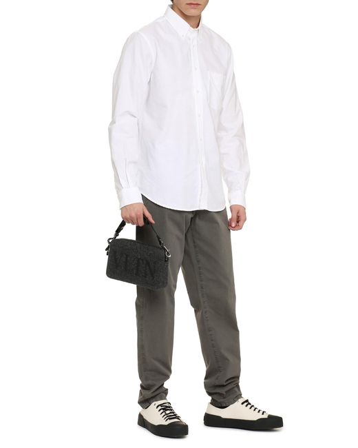 Aspesi White Cotton Poplin Shirt for men
