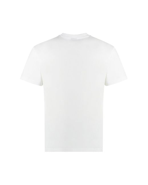 Paul & Shark White Logo Cotton T-Shirt for men