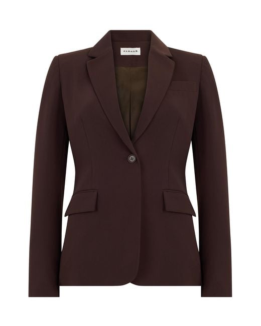 P.A.R.O.S.H. Brown Single-Breasted Blazer
