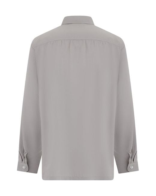 Our Legacy Gray Borrowed Shirt for men