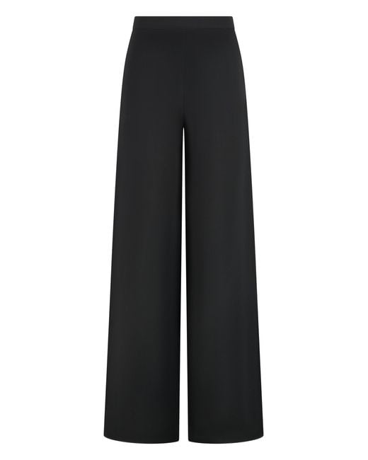 Max Mara Black Gary Linen Blend Trousers