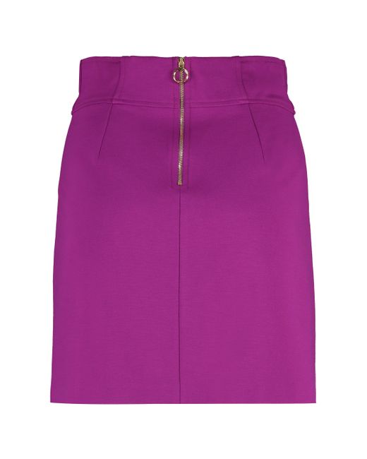 Pinko Purple Gnomeo Mini Skirt