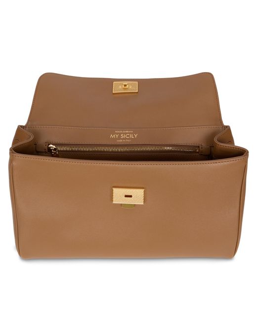 Dolce & Gabbana Brown Handbag My Sicily