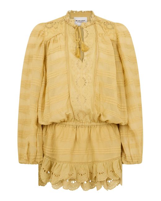 Isabel Marant Yellow Polly Organic Cotton Shirt