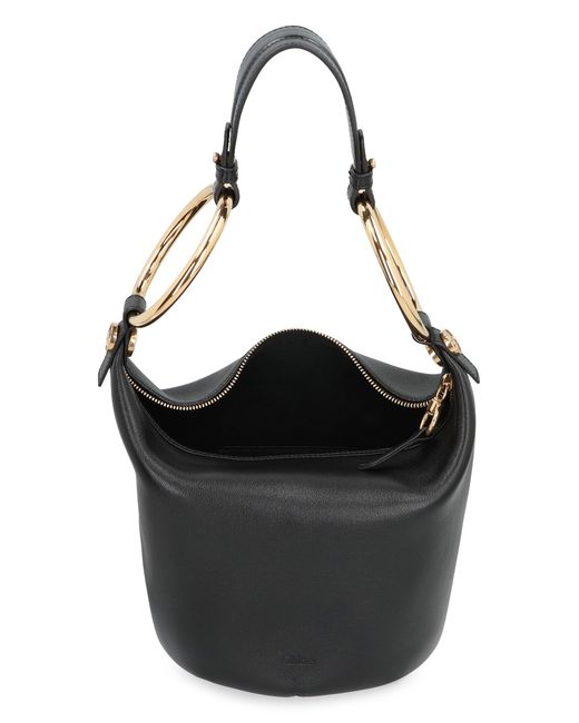 Chloé Black Small Leather Bracelet
