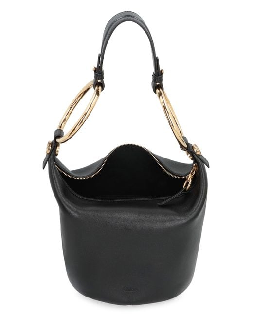 Chloé Black Small Leather Bracelet