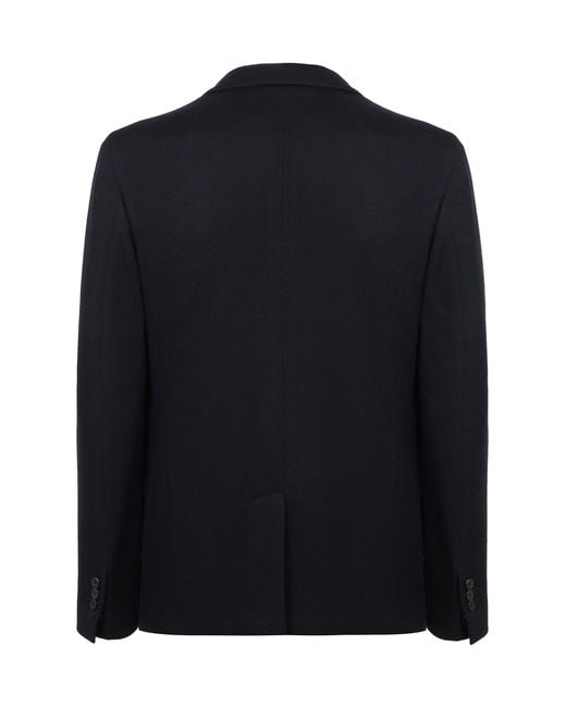 Slowear Black Single-Breasted Two-Button Jacket for men