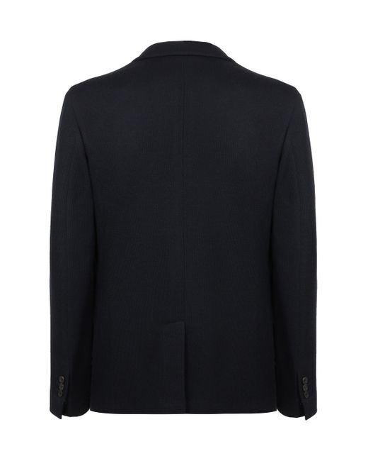 Slowear Black Single-Breasted Two-Button Jacket for men