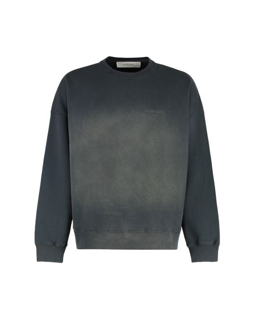Golden Goose Deluxe Brand Gray Cotton Crew-neck Sweatshirt for men