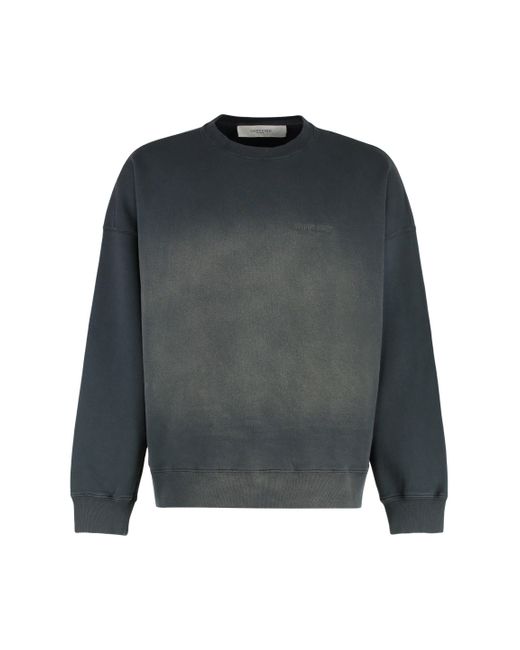 Felpa girocollo in cotone di Golden Goose Deluxe Brand in Gray da Uomo