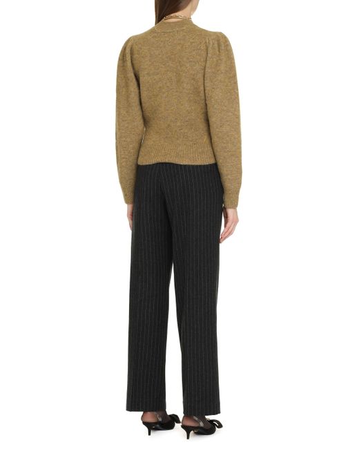 Maglione girocollo Honey in misto lana di Isabel Marant in Green