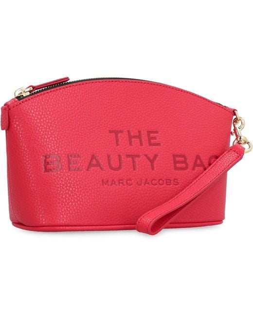 Marc Jacobs Red The Beautybag Leather