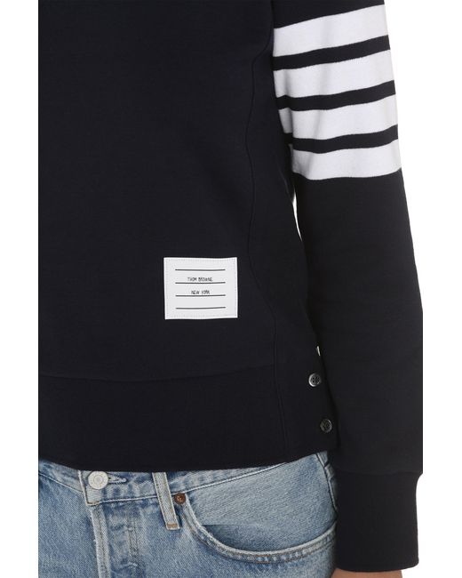 Thom Browne Blue Classic Loopback 4 Bar Sweatshirt