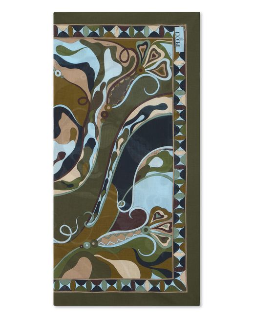 Emilio Pucci Green Pareos