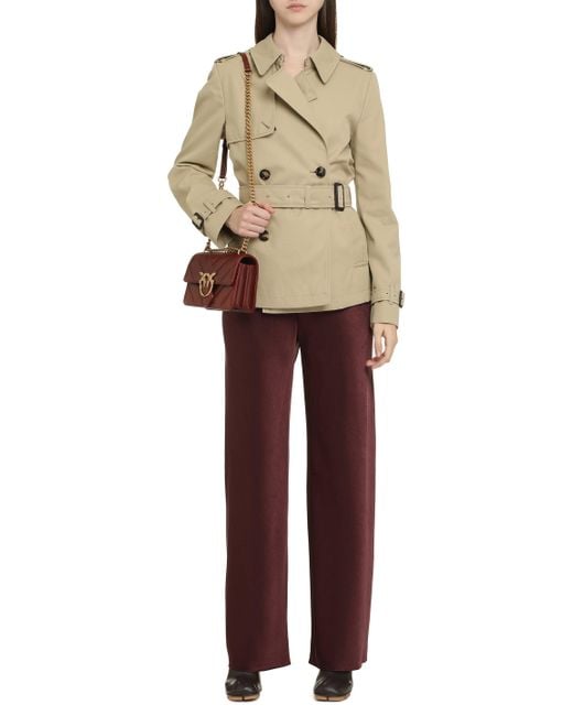Burberry Natural Double-Breasted Trench Coat