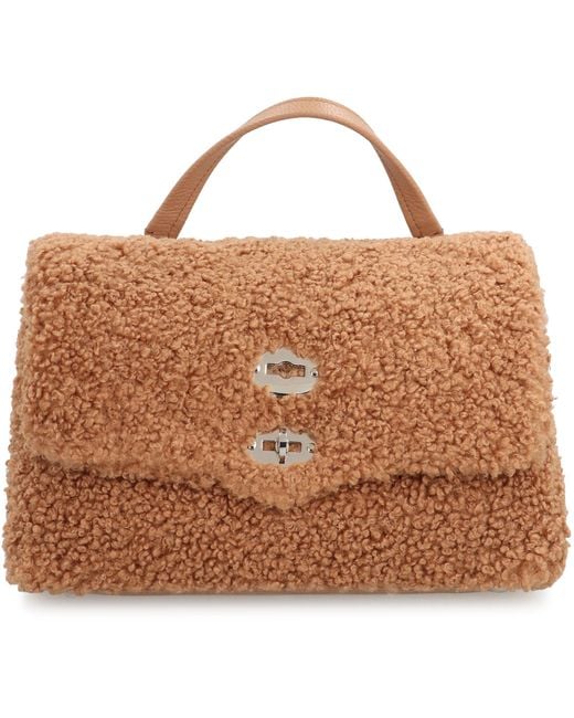 Borsa a mano Postina S di Zanellato in Brown