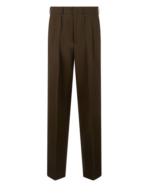 Tom Ford Brown Classic Wool Trousers for men
