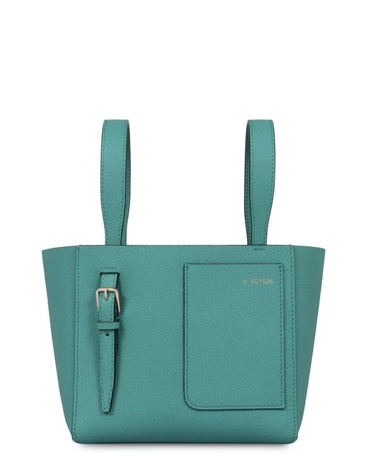 Valextra Green Soft Micro Bucket Bag