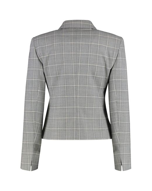 Max Mara Gray Manto Single-Breasted Two-Button Jacket