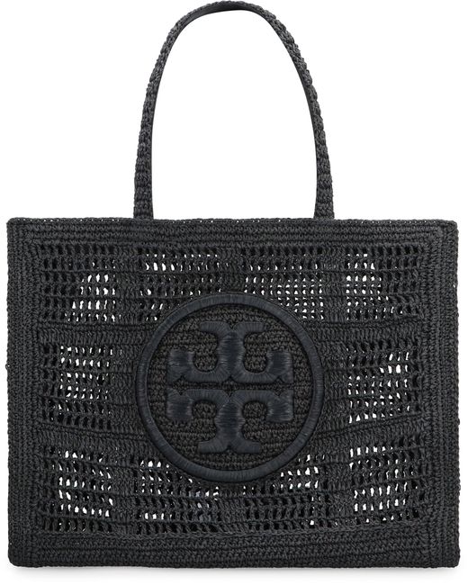 Shopping bag Ella di Tory Burch in Black