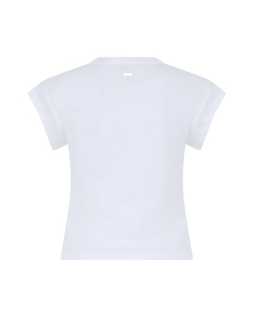 Barbour White Cotton Short-Sleeve Shirt