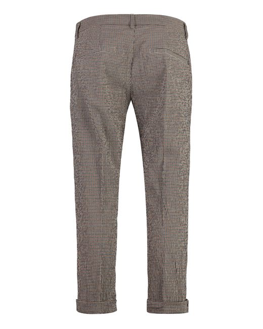 Dondup Gray Pablo Cotton Trousers for men
