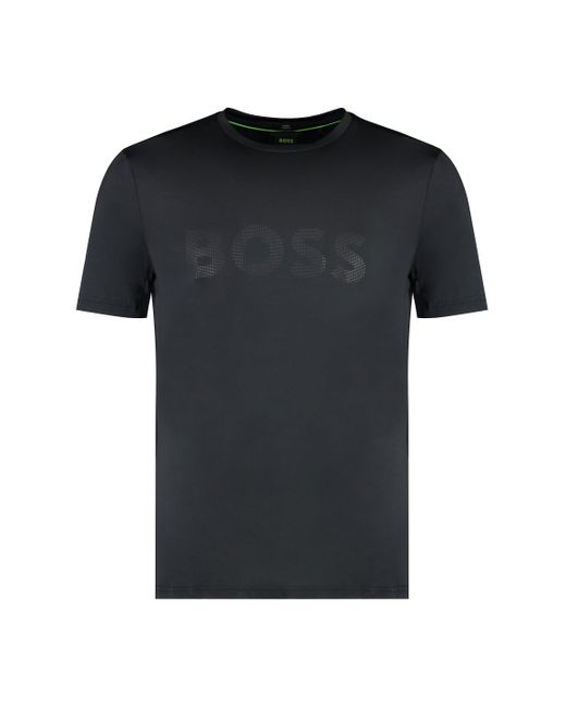 T-shirt in tessuto tecnico di Boss in Black da Uomo