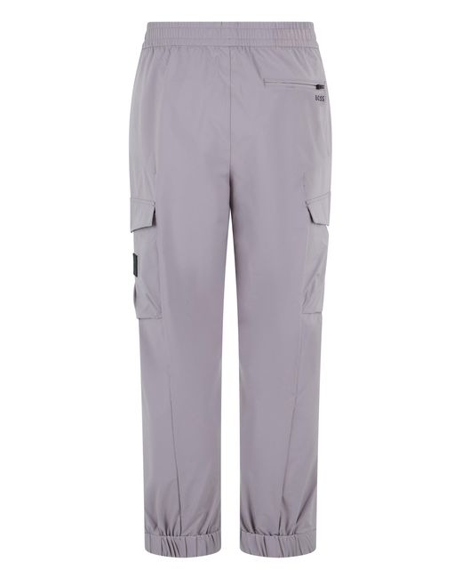 Boss Purple Pants With Elastic Waist for men