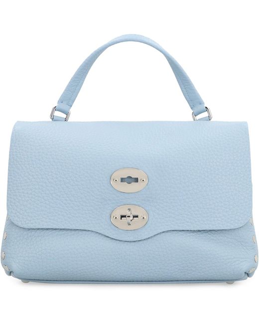 Borsa a mano Postina S in pelle di Zanellato in Blue
