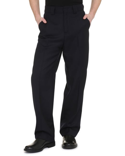 PT01 Blue Virgin Wool Trousers for men
