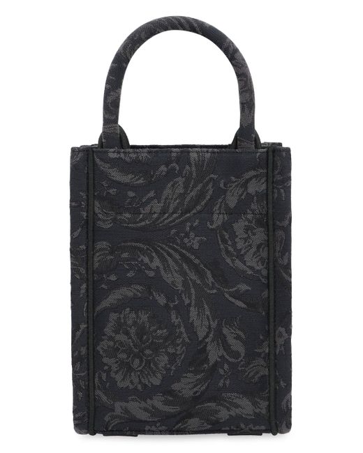 Mini borsa shopping Athena di Versace in Black da Uomo