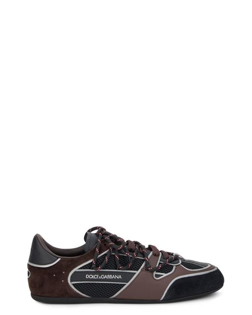 Dolce & Gabbana Black Sneakers With Suede Details for men