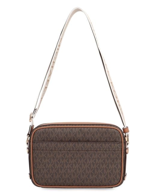 MICHAEL Michael Kors Brown Maeve Bandolera Canvas
