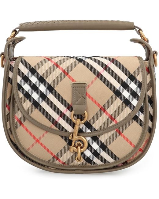 【関税＆送料込み】Burberry B Clip Piccola Messenger Bag Burberry B Clip Piccola Messenger Bag in Natural | Lyst