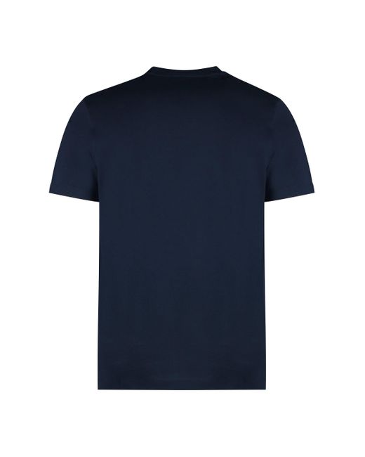 Paul & Shark Blue Logo Cotton T-Shirt for men