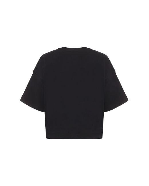 Moncler Black Cotton Crew-Neck T-Shirt