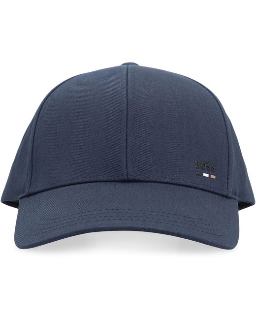 Cappello da baseball con logo di Boss in Blue da Uomo