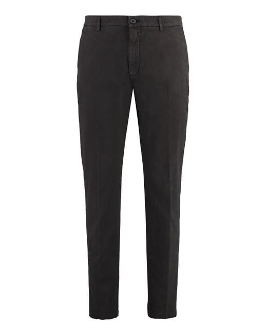 Department 5 Black Prince Cotton Chino Trousers for men