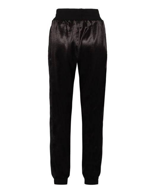 DSquared² Black Polyester Solid Activewear