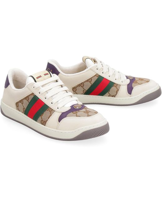 Sneakers low-top Screener GG di Gucci in Neutro | Lyst
