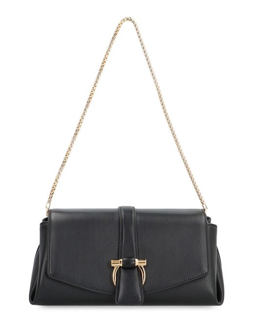 Ferragamo Black Leather Crossbody Bag