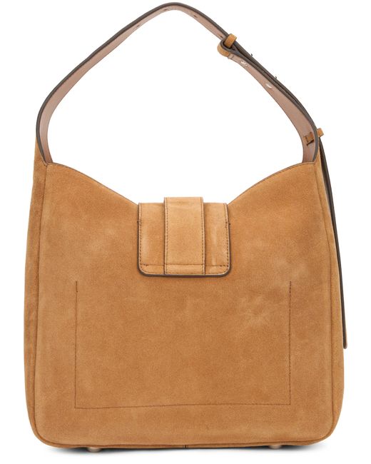 Hogan Brown Suede Shoulder Bag