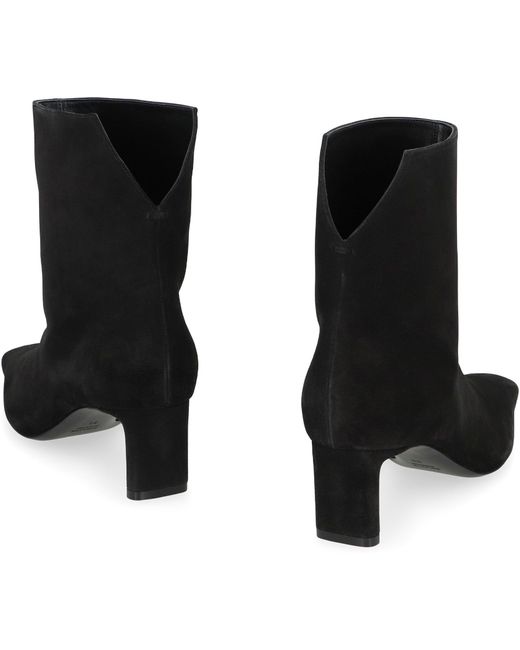 Khaite Black Ona Ankle Boots