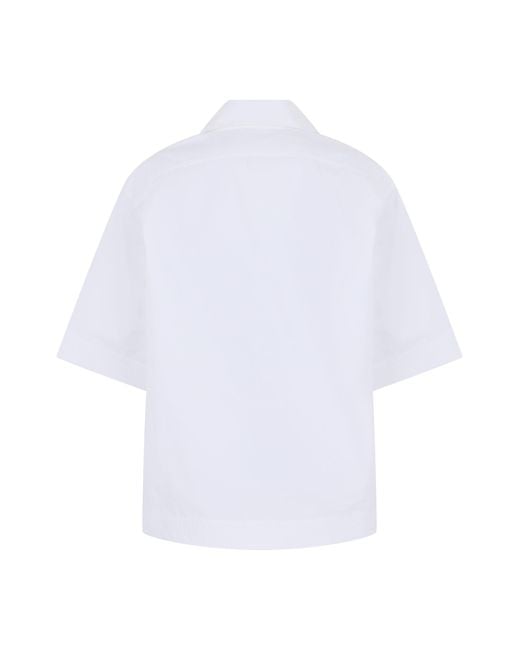Jacquemus White Short Sleeve Cotton Shirt