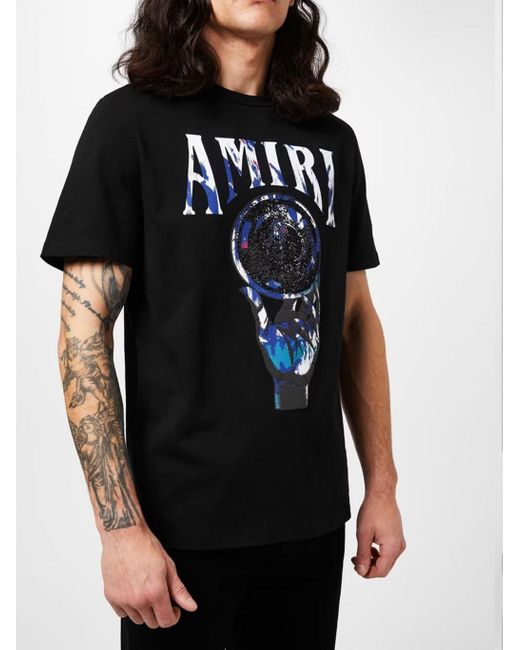 Amiri Crystal Ball Printed T-Shirt in Black for Men | Lyst