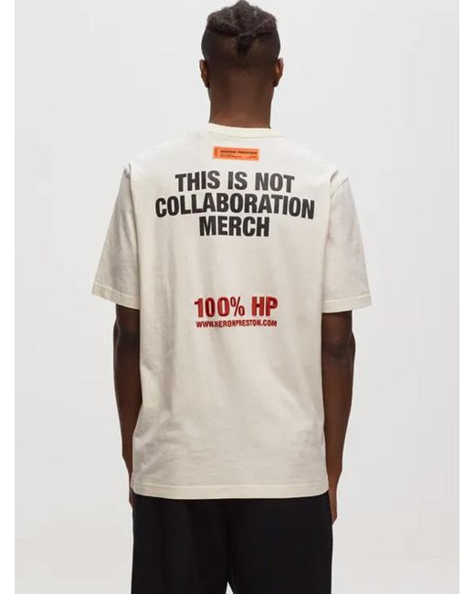 Heron Preston Natural This Is Not Printed T-Shirt for men