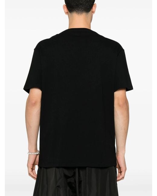 McQueen Black T-Shirt With Logo for men