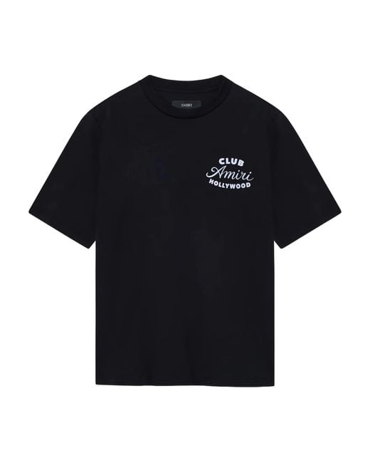 Amiri Black Club Logo T-Shirt for men